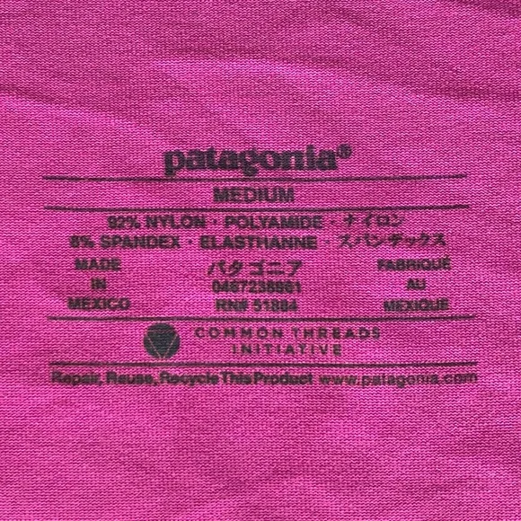 Patagonia v-neck knot Seabrook Bandha purple dress - Picture 4 of 10